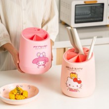 Sanrio Kitty Melody Rotary Tool Holder Kitchen Knife Spoon Fork Shelf
