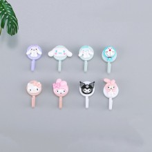 Sanrio Melody kitty Cinnamoroll Kuromi Hook Headge...