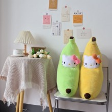 50cm Hello Kitty anime Long Banana plush doll