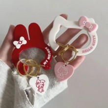 Sanrio Melody Hello Kitty Anime Key chain Carabiner Keyring