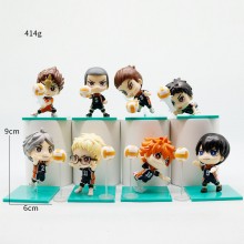 8pcs/set Haikyuu anime figures(OPP bag)