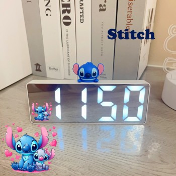 Sanrio Stitch anime LED Digital Alarm Clocks