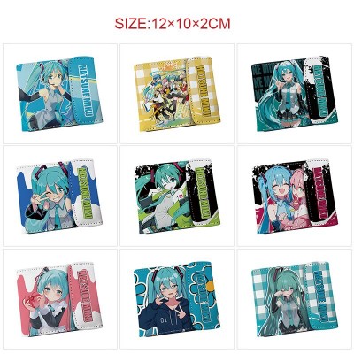 Hatsune Miku anime snap wallet buckle purse