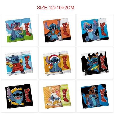 Stitch anime snap wallet buckle purse