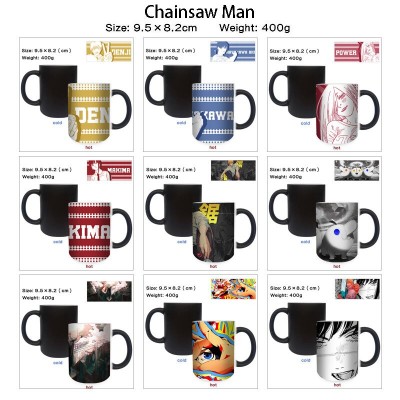 Chainsaw Man Heating Color Changing Ceramic Cup Mug
