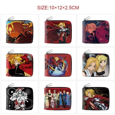Fullmetal Alchemist anime zipper long wallet purse