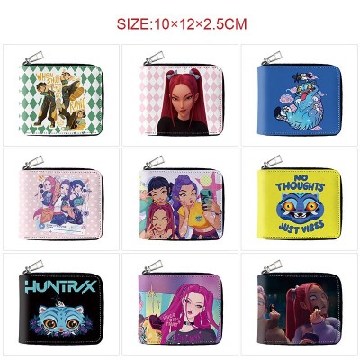 K-POP Demon Hunters anime zipper long wallet purse