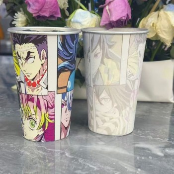 Demon Slayer anime Cold Color Changing Aluminum Cups