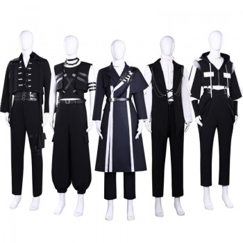 Tamons B-Side Fukuhara Tamon School Uniform Cosplay Costume Black Suit Jacket
