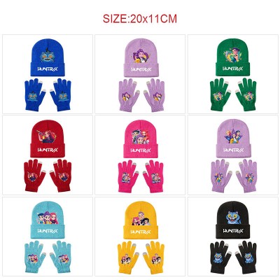 K-POP Demon Hunters Knitted Hat and Gloves Set