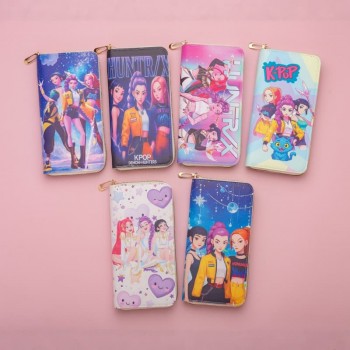K-POP Demon Hunters zipper long wallet purse