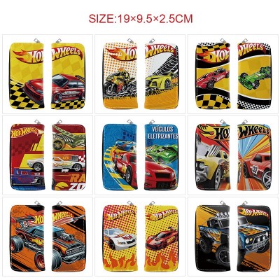 Hot Wheels anime long zipper wallet purse