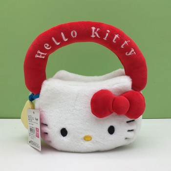 Hello kitty anime plush handbag 20*17CM