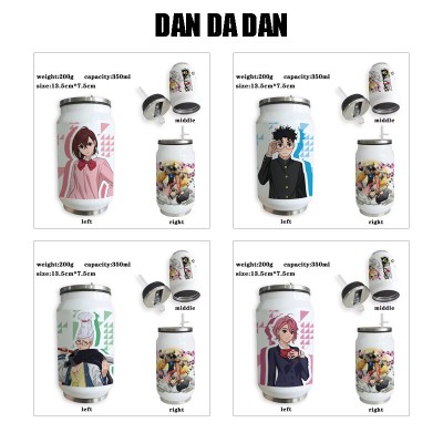 Dandadan Stainless Steel Thermos Straw Cups