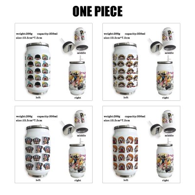 One Piece Stainless Steel Thermos Straw Cups