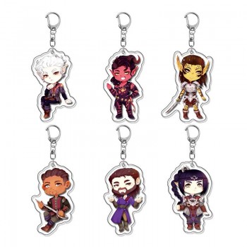 Baldurs Gate Trilogy game acrylic key chains