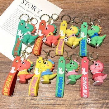 Dinosaur football anime figure doll key chains