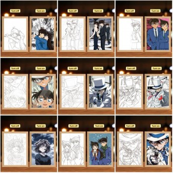 Detective Conan anime Led Photo Frame Lamp Painting Night Lights