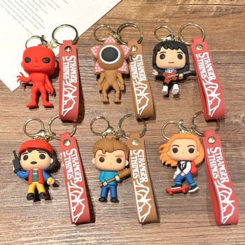 Stranger Things anime figure doll key chains