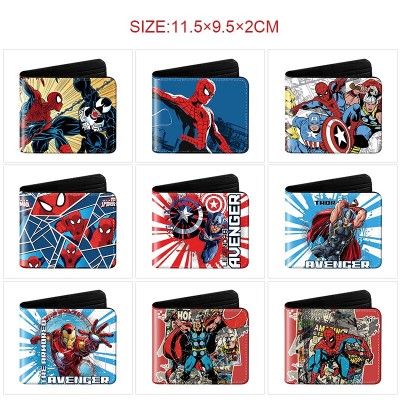 Super Hero Iron Spider-man Super Man Batman wallet purse