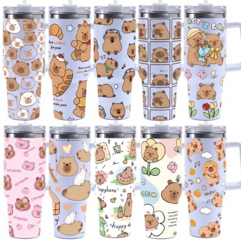 Capybara Rodent Stainless Steel Mugs Cups