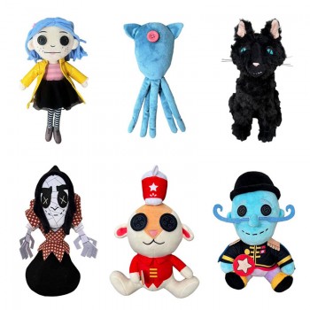 Coraline Squid black Cat Plush Doll