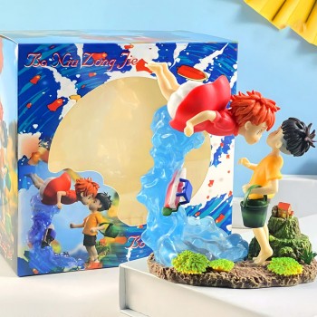 18cm Ponyo on the Cliff anime figures