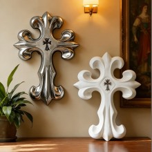 Vintage resin Cross Ornament Retro Wall Decoration