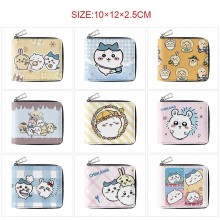 Chiikawa anime zipper long wallet purse