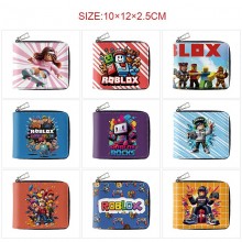 Roblox game zipper long wallet purse