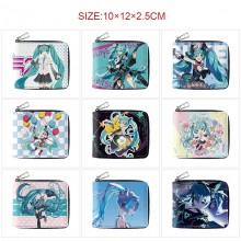Hatsune Miku anime zipper long wallet purse