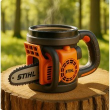 Funny Chainsaw Design Stainless Steel Water Cup
