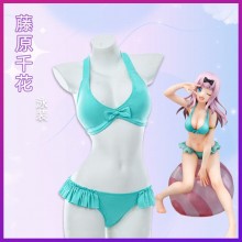 Kaguya sama Fujiwara Chika Beachwear Bikini Swimsu...