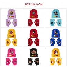 Dragon Ball Knitted Hat and Gloves Set