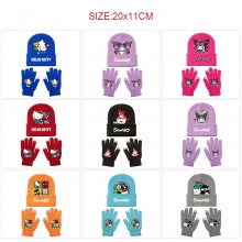 Sanrio Melody kitty Cinnamoroll Kuromi Knitted Hat...