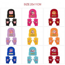Kirby Knitted Hat and Gloves Set