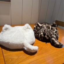 Leopard Beret Autumn Plush Hat