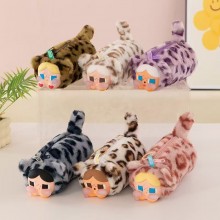 Leopard cat plush pen bag pencil case