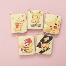 Pokemon Pikachu anime zipper short wallet coin pur...