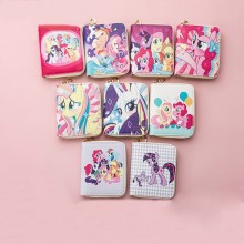 My Little Pony anime zipper short wallet coin purs...