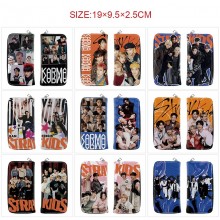 Straykids star long zipper wallet purse