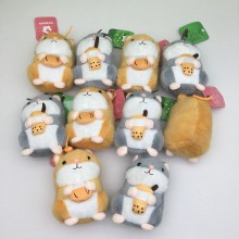 14cm Hamster plush dolls set(10pcs a set)
