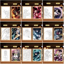 Demon Slayer anime Led Photo Frame Lamp Painting N...