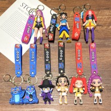 K-POP Demon Hunters anime figure doll key chains