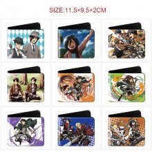 Attack on Titan anime wallet purse