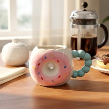 Creative Cute Donuts ceramic mug cup