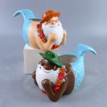 Santa Claus Mermaid ceramic mug cup