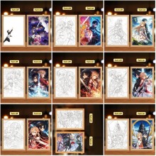 Sword Art Online Led Photo Frame Lamp Painting Nig...