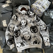 The Punisher skeleton long sleeve hoodies sweater ...