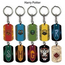 Harry Potter alloy two-sided pendant key chain keychains